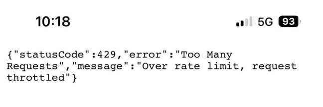 Error message during SUSE keynote demo