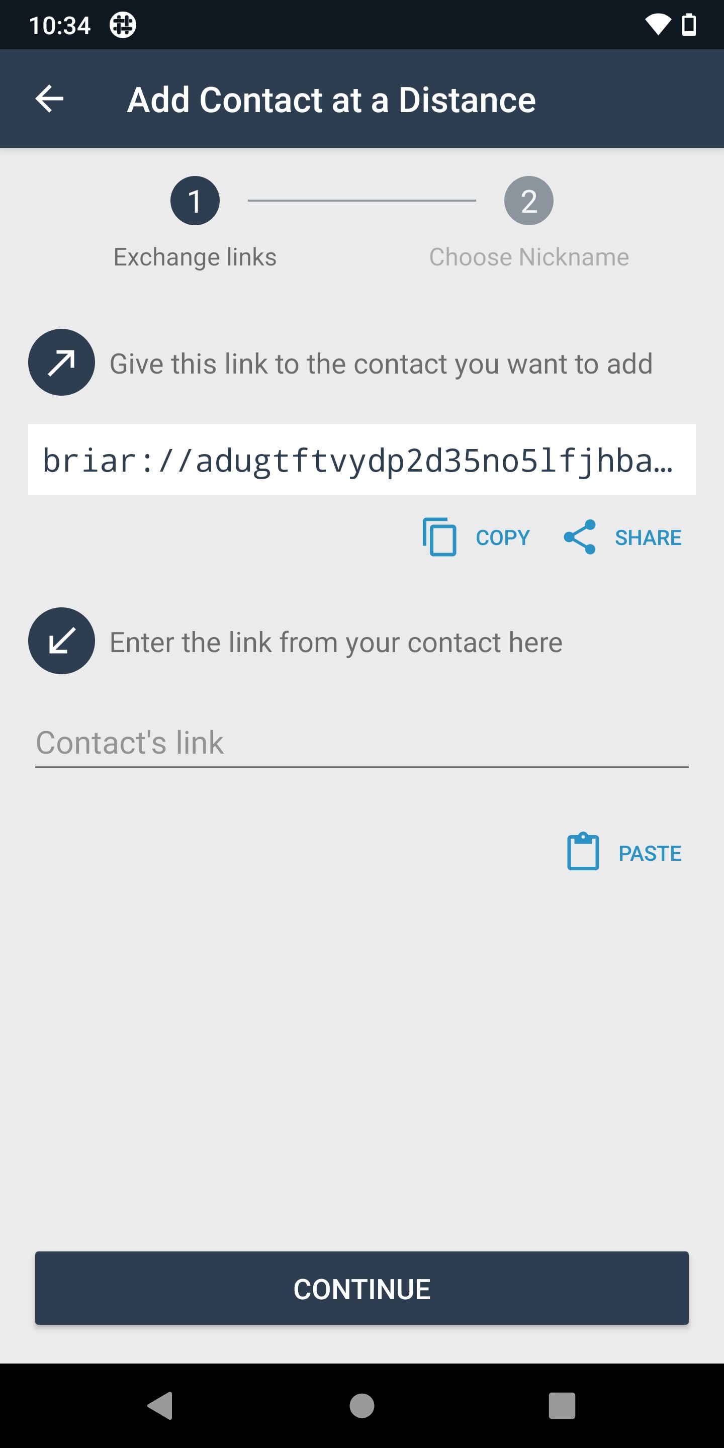 افزودن مخاطب راه دور