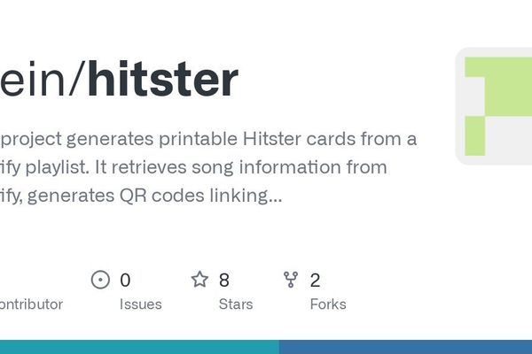 Bridging Digital Music and Physical Play: The Hitster Card Generator