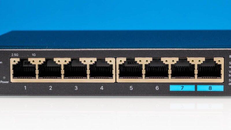 BrosTrend 8 Port 2.5G Ethernet Switch 2.5Gbps Ports 1