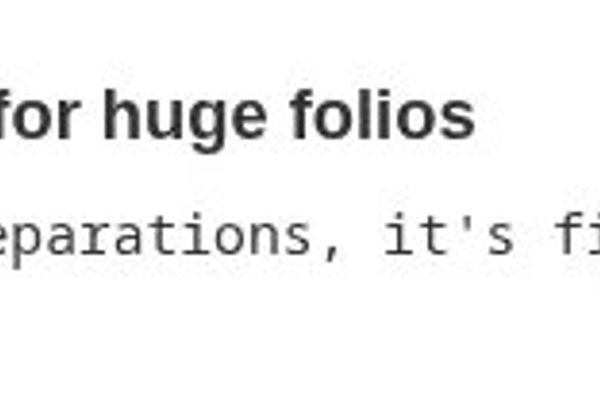 Btrfs Huge Folios Support Merged Ahead of Linux 7.2