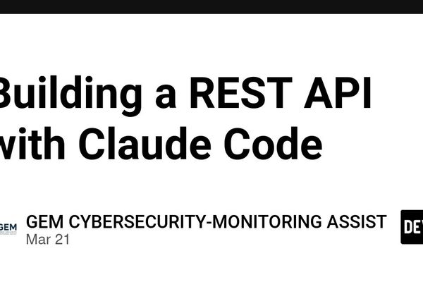 Building a REST API with Claude Code: A Planning Session Walkthrough