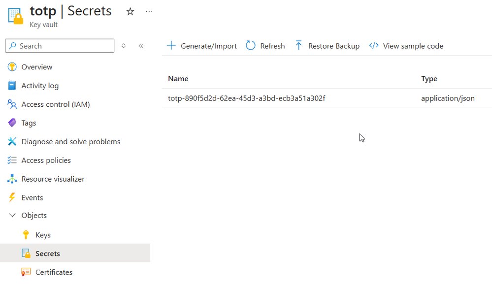 Building a TOTP Authenticator App on Azure Functions and Azure Key Vault | Microsoft Community Hub