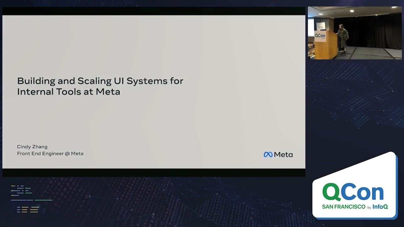Building and Scaling UI Systems for Internal Tools at Meta - InfoQ