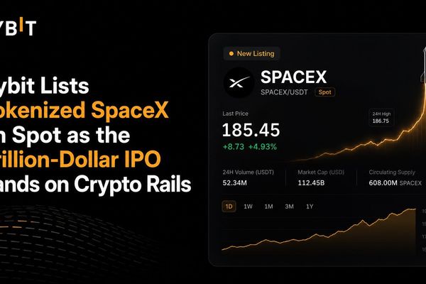 Bybit Lists Tokenized SpaceX on Spot as the Trillion-Dollar IPO Lands on Crypto Rails