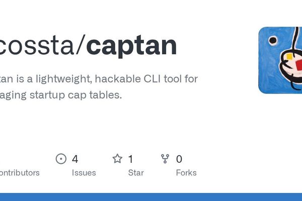 Captan CLI: Open Source Cap Table Management Revolutionizes Startup Equity Tracking