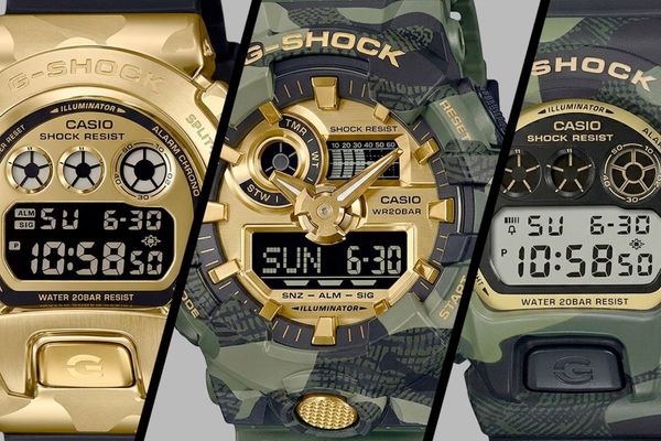 Casio’s “Camo and Gold” G‑Shock lineup: first look at four models slated for June 2026