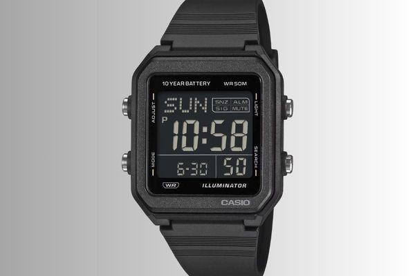 Casio's Stealthy New W-221H-1BV Watch Brings All-Black Design to Affordable Digital Lineup