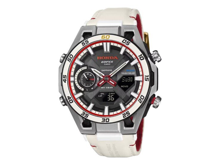 The Casio Edifice-Honda collaboration ECB-2300HR-1A watch. (Image source: Casio)