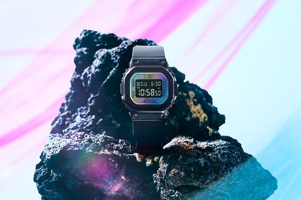 Casio unveils the ultra‑compact GM‑S5600XG‑1 G‑Shock with rainbow‑vapor glass