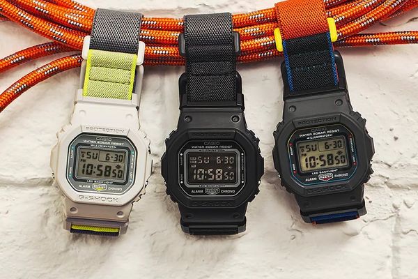 Casio's DW-5600MNC Series: Magnetic Buckles and Cloth Straps Arrive on Classic G-Shock Design