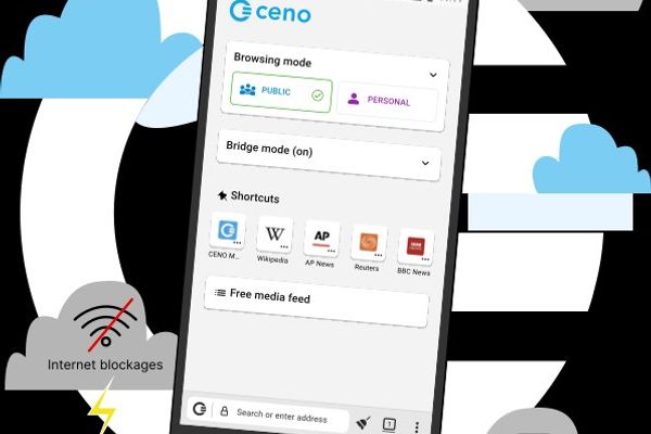 Ceno Browser: Peer-to-Peer Web Access When the Internet Fails