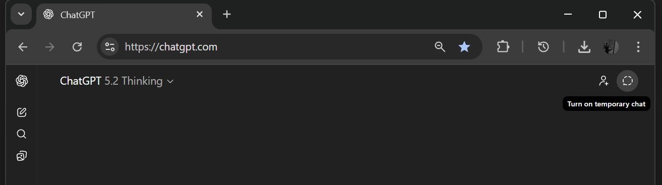 ChatGPT Temporary chat