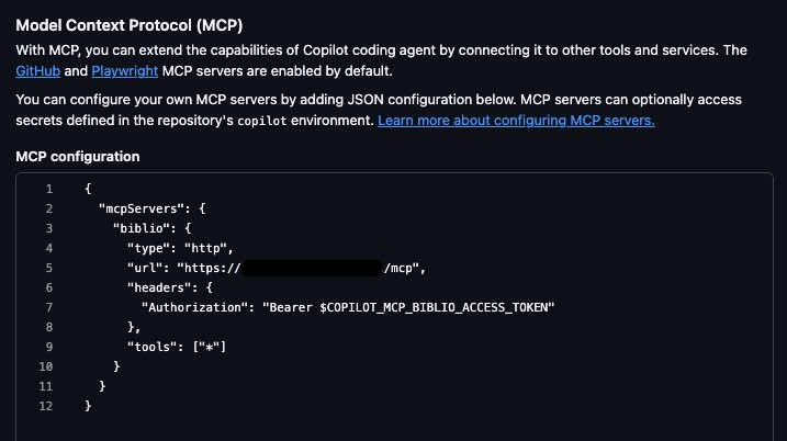 Copilot Agent MCP configuration