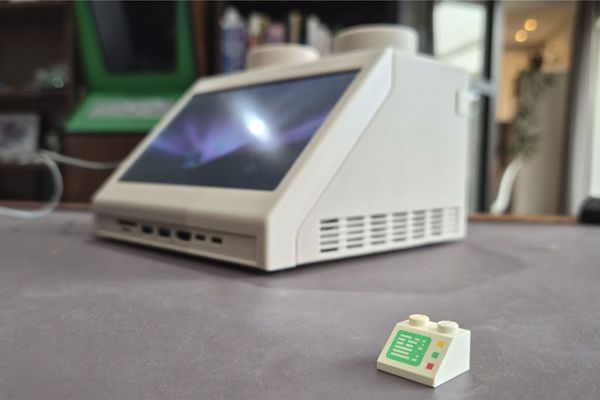 Classic LEGO Computer Brick Reimagined as Full-Scale Working Mac Mini Workstation