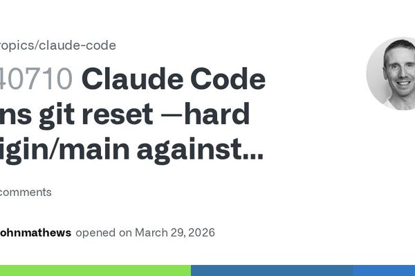 Claude Code's Silent Git Reset Bug: Every 10 Minutes, Your Work Vanishes
