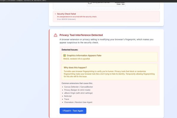 Why Cloudflare Turnstile Now Demands a Fingerprintable WebGL Context