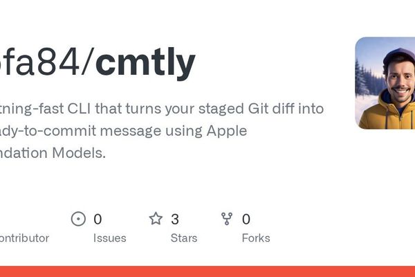 cmtly CLI Harnesses Apple's On-Device AI to Revolutionize Git Commit Workflows