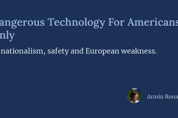 Dangerous Technology For Americans Only: Armin Ronacher on AI Policy, European Dependency, and the Case for Open Source