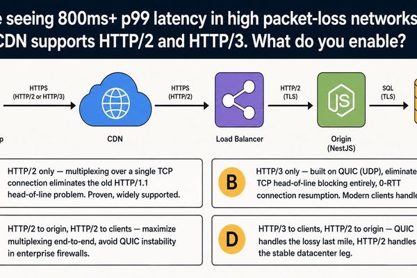 HTTP/3 on the Edge, HTTP/2 to Origin: Why the Split Beats End-to-End