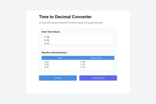 Decimal Time Conversion: The Unsung Hero in Eliminating Calculation Errors for Tech Teams