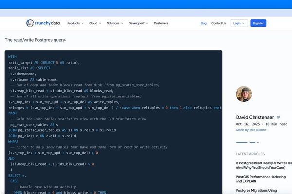 Decoding Postgres Workloads: Why Read-Heavy vs. Write-Heavy Matters for Performance
