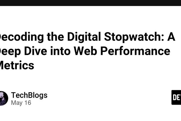 Decoding the Digital Stopwatch: What Web Performance Metrics Reveal About Scale and Consistency