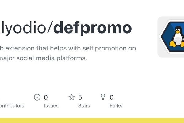 DefPromo: An Open-Source AI Social Media Assistant for Developers