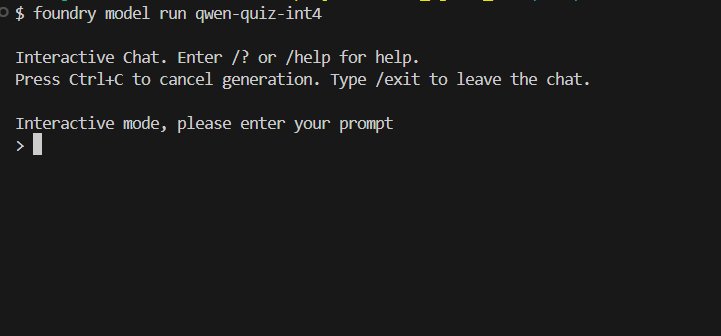 Deploying Custom Models with Microsoft Olive and Foundry Local | Microsoft Community Hub