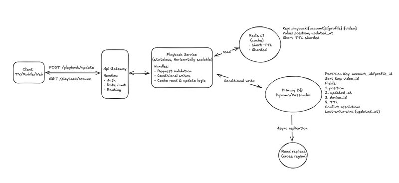 HLD for Playback resume system
