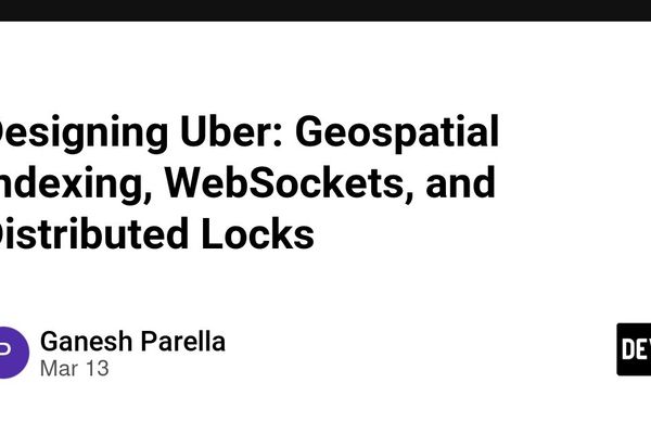 Designing Uber: Geospatial Indexing, WebSockets, and Distributed Locks