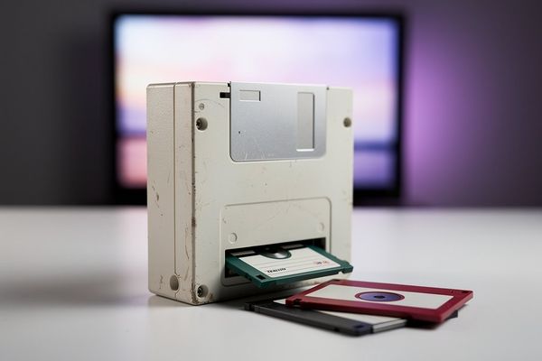Danish developer converts floppy drive into tactile TV remote for his toddler