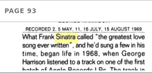 Frank Sinatra called