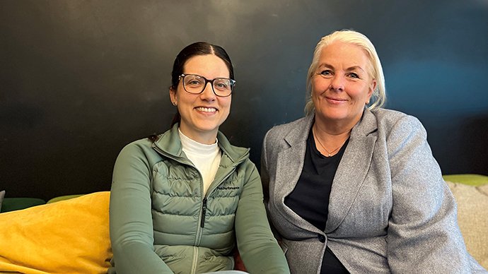 Marte E. Kjørven og Marianne Henriksen.