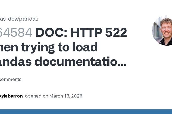 Pandas Documentation Website Down Due to Hosting Payment Issues