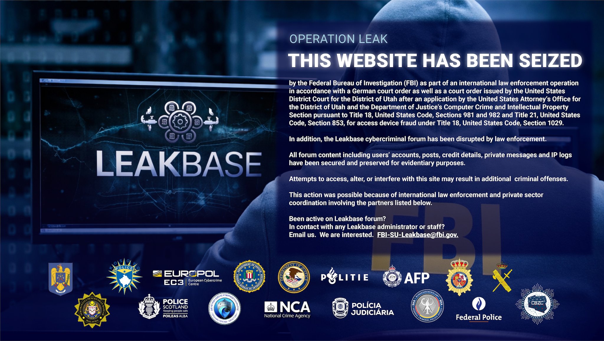 LeakBase seizure notice