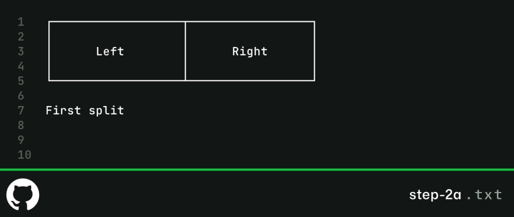 Screenshot showing two boxes: left and right.