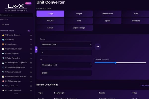 Eliminate Conversion Hassles: Why Unit Converter Embodies LavX's Tooling Philosophy