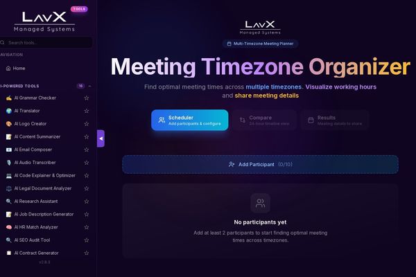 Eliminate Timezone Chaos: LavX's Meeting Planner for Distributed Teams