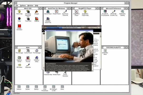 Windows 3.1X Runs on Modern Ryzen 9 9900X and RTX 5060 Ti System