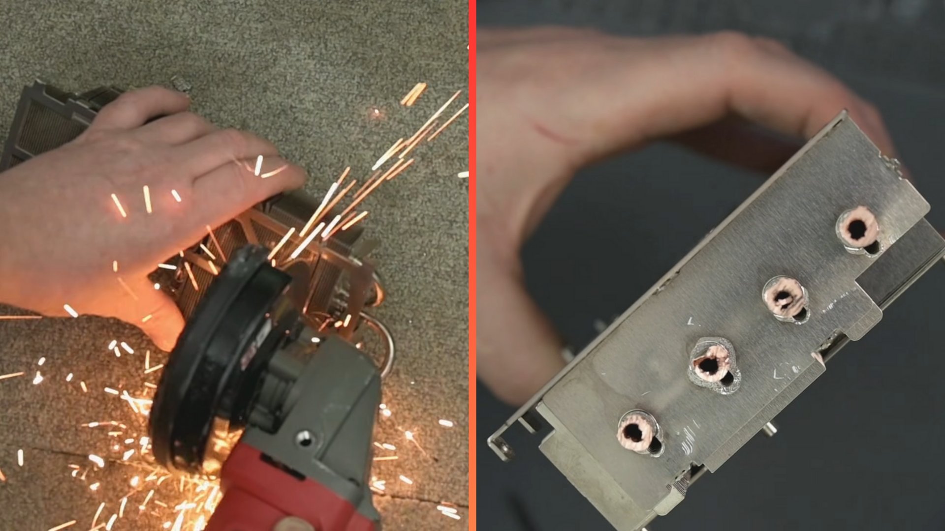 Cutting the heatpipes on an Asus Dual RTX 2060 