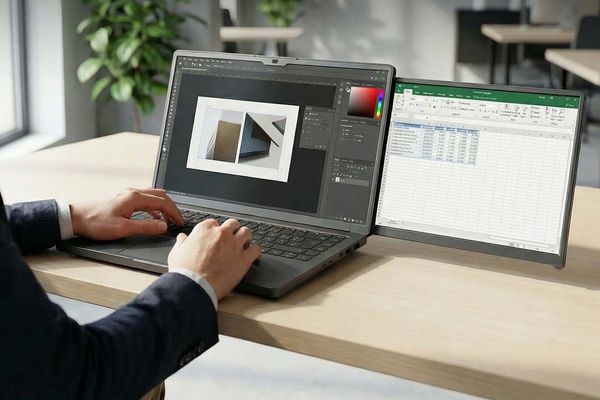 SpectraSlideOut: A Case-Like Secondary Display for MacBook Pro and Air