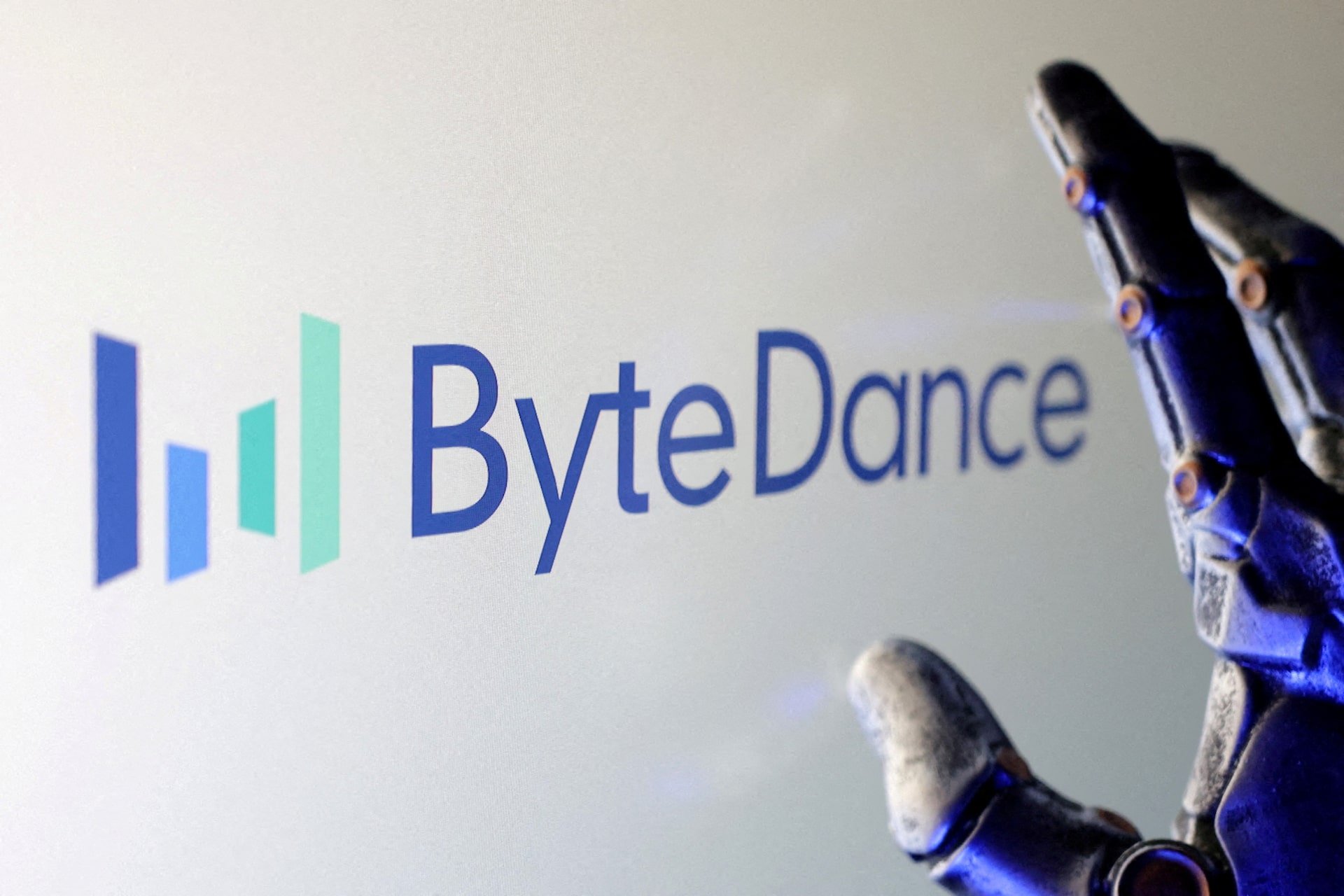 Illustration shows Bytedance logo