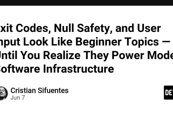 The Infrastructure of the Basics: Why Exit Codes and Null Safety are Systems Engineering