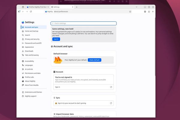 Firefox 153 Nightly Debuts Overhauled Settings Interface with Enhanced Organization and AI Controls