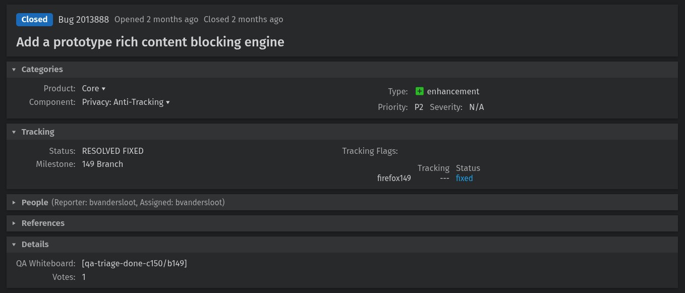 this picture shows a closed bug on mozilla's bugzilla instance, titled 