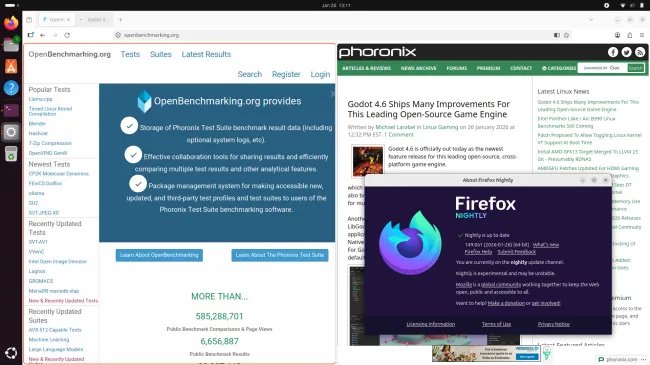 Firefox split view mode