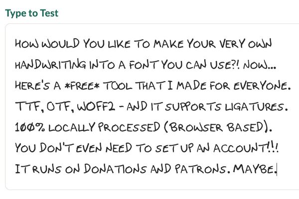FontCrafter: Turn Your Handwriting Into a Digital Font
