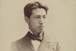 A sepia portrait of Takuma Dan.