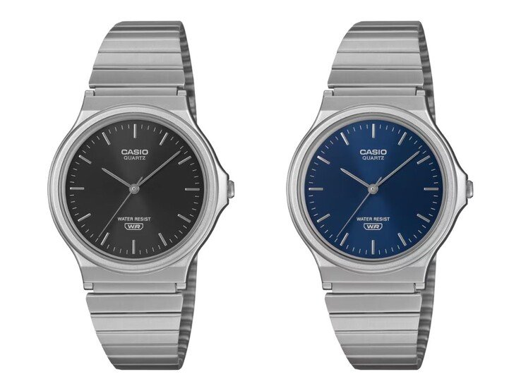 The Casio MQ-24DA-1A (left) and MQ-24DA-2A (right) watches